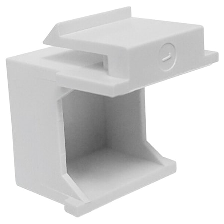 Quest Technology International Blank Keystone Insert - White NIN-1108